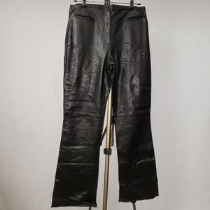 Cache Lambskin Leather Pants